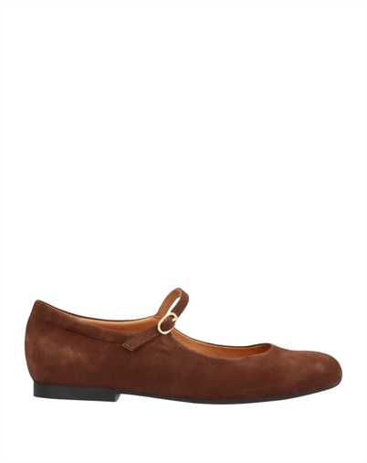 Phenumb Copenhagen - Blush S Ballerina - Brown Dark Suede